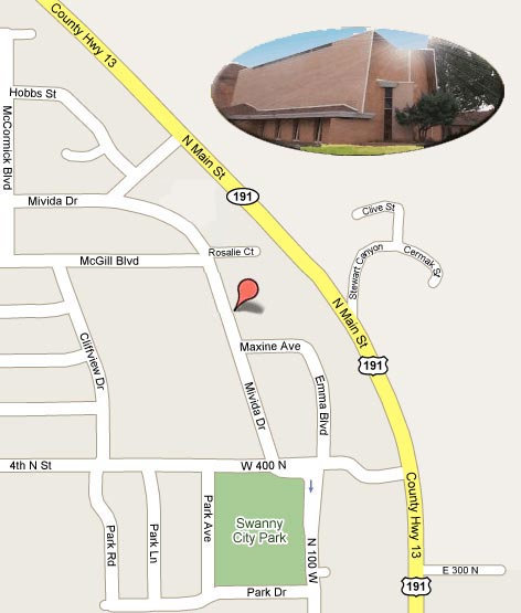 Moab Community Church Map